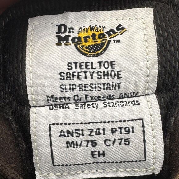 Vintage Dr. Martens Boots Mens Size UK 5 Steel Toe Safety Made England 7735 00s main image 5